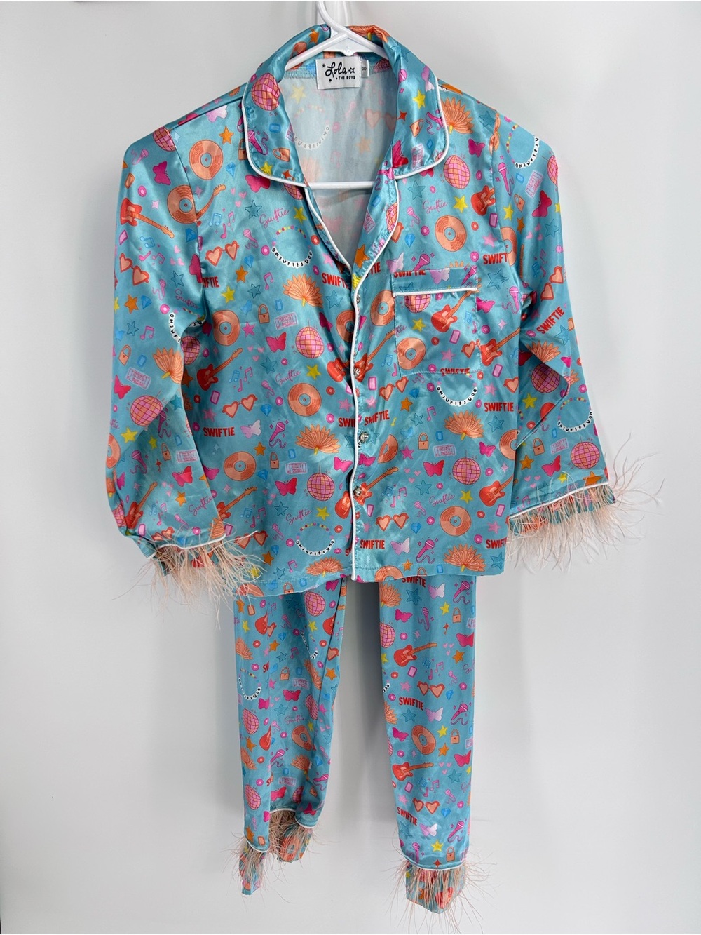 Lola + The Boys Showgirl Swiftie Silky Set - Size 8